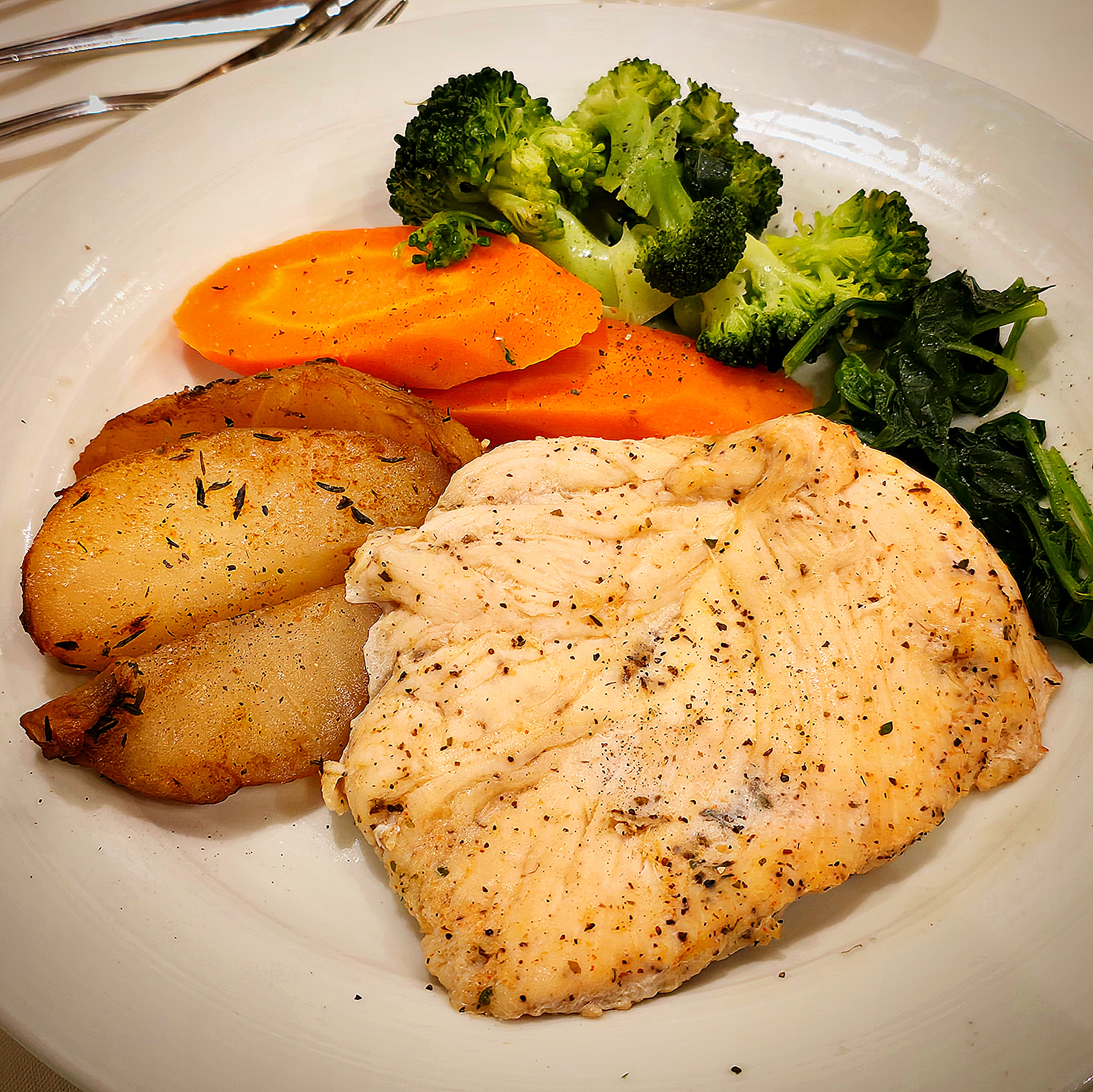 grilled chicken breast dinner