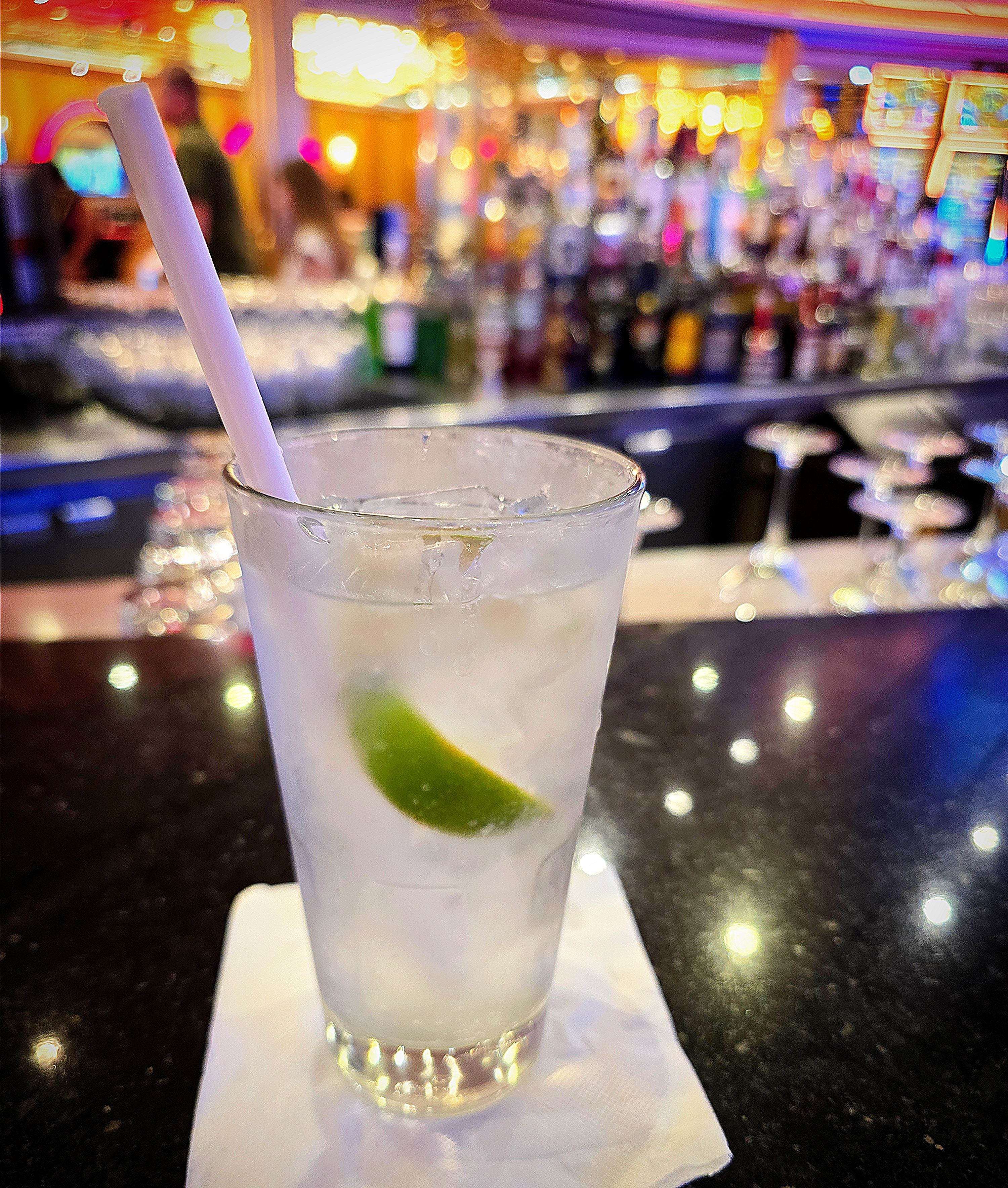 soda water with lime